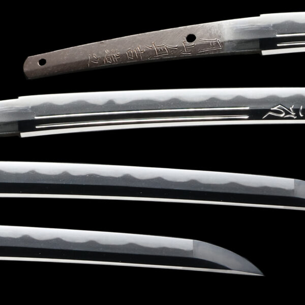 Antique Japanese Sword Wakizashi Signed by Gassan Sadayoshi <br>NBTHK <span style="color: #ff0000;">Hozon </span>Certificate - Image 2