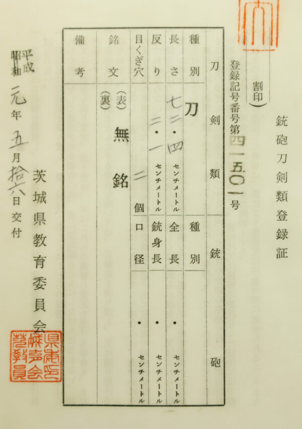 Antique Japanese Sword Katana attributed to Mino Senjuin <br>NBTHK <span style="color: #ff0000;">Hozon </span>Certificate - Image 25