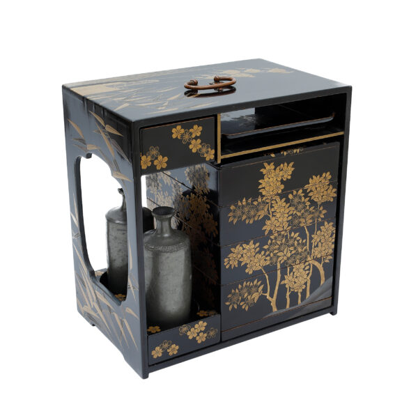 Antique Japanese Lacquer Box<br> (Bento-03) - Image 2