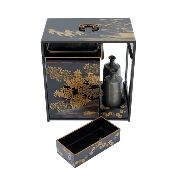 Antique Japanese Lacquer Box<br> (Bento-03) - Image 4