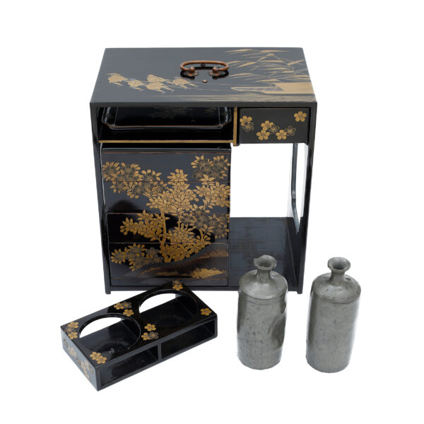 Antique Japanese Lacquer Box<br> (Bento-03) - Image 6