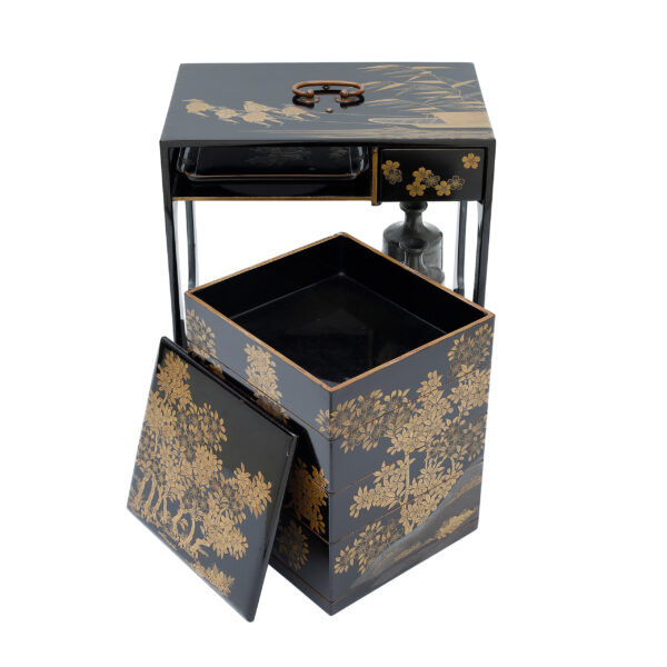 Antique Japanese Lacquer Box<br> (Bento-03) - Image 8