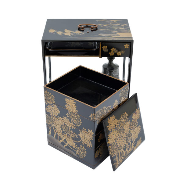 Antique Japanese Lacquer Box<br> (Bento-03) - Image 9