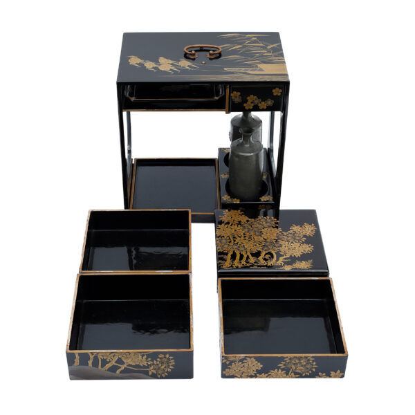 Antique Japanese Lacquer Box<br> (Bento-03) - Image 10