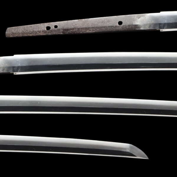Antique Japanese Sword Wakizashi Signed by Fujiwara Sadatsugu <br>NBTHK <span style="color: #ff0000;">Hozon </span>Certificate - Image 2