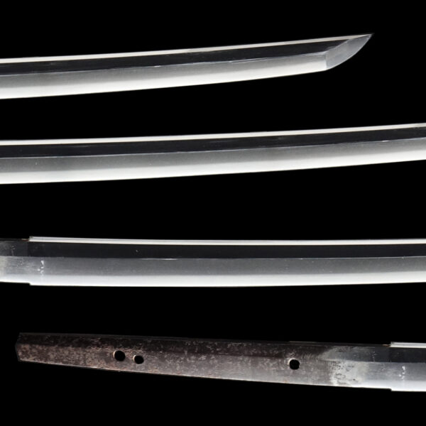 Antique Japanese Sword Wakizashi Signed by Fujiwara Sadatsugu <br>NBTHK <span style="color: #ff0000;">Hozon </span>Certificate - Image 3