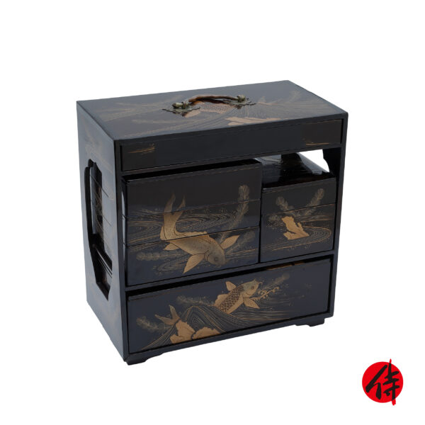 Antique Japanese Lacquer Box<br> (Bento-04)