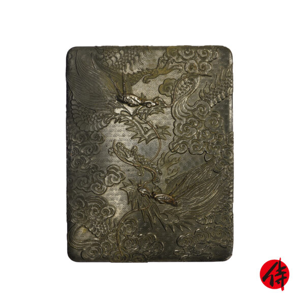 Japanese wooden lacquer box-Bunko Souryu Zu (Bunko-08)