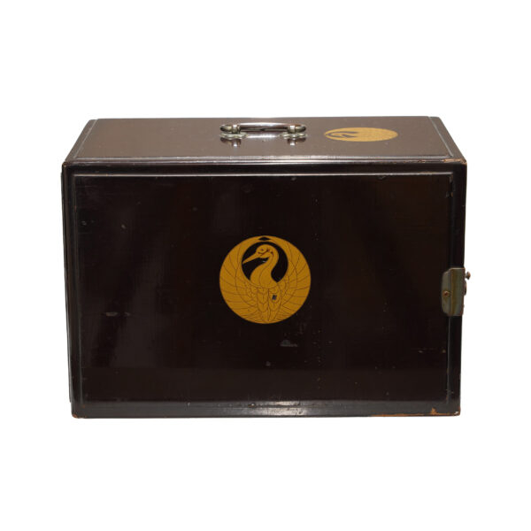 Antique Japanese Lacquer Box<br>(Tsurumaru-01) - Image 3