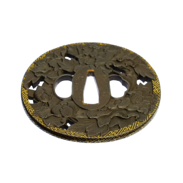 Antique Tsuba for Samurai Sword with NBTHK <strong><span style="color: #ff0000;">Tokubetsu Hozon</span></strong> Certificate (T-674) - Image 5