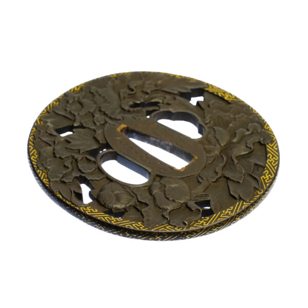 Antique Tsuba for Samurai Sword with NBTHK <strong><span style="color: #ff0000;">Tokubetsu Hozon</span></strong> Certificate (T-674) - Image 6