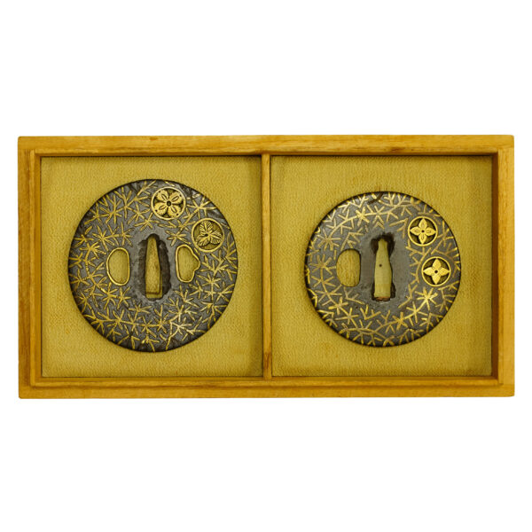 Antique Tsuba Daisho Set<br> for Samurai Sword (T-669) - Image 2