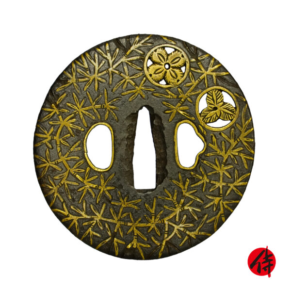 Antique Tsuba Daisho Set<br> for Samurai Sword (T-669)