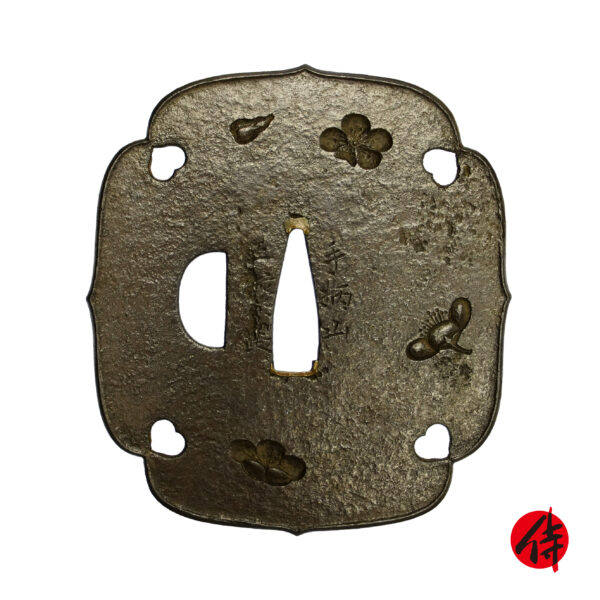 Antique Tsuba for Samurai Sword with NBTHK <strong><span style="color: #ff0000;">Tokubetsu Hozon</span></strong> Certificate (T-673)