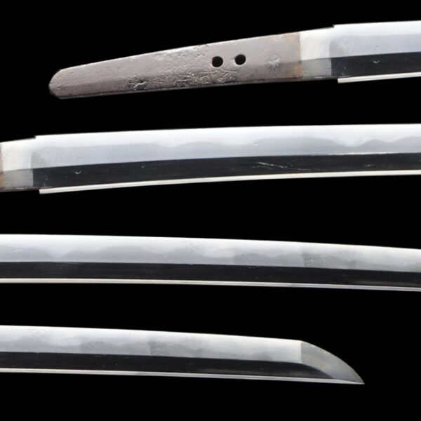 Antique Japanese Sword Wakizashi Signed by Yamato no Kami Yasusada <br>NBTHK <span style="color: #ff0000;">Hozon </span>Certificate - Image 2