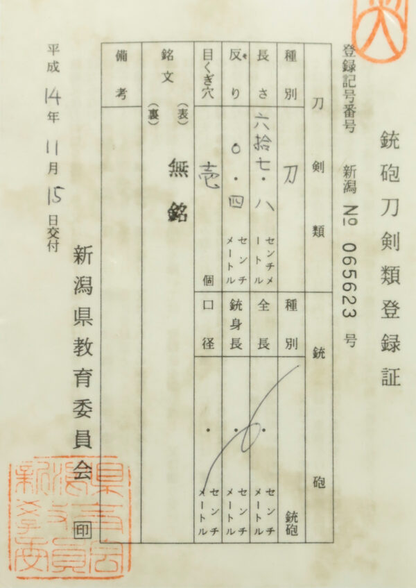 Antique Japanese Sword Katana Attributed to Hizen no Kami Shigetada<br> NBTHK <span style="color: #ff0000;">Hozon </span>Certificate - Image 25