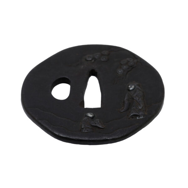 Antique Tsuba for Samurai Sword with Nihon Tousougu Kenkyukai Certificate (T-658) - Image 6