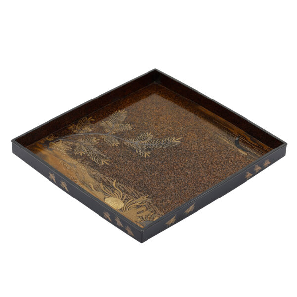 Japanese lacquer box<br>-Makie Suzuri Bako<br> Jakago Chidori Zu (Suzuribako-14) - Image 8
