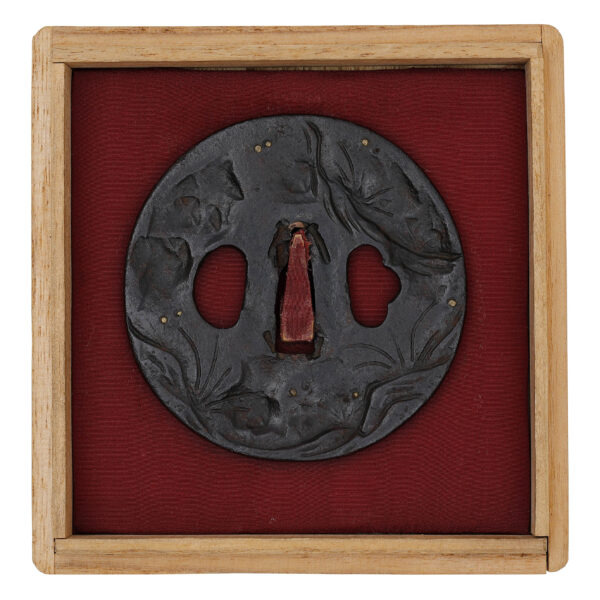 Antique Tsuba for Samurai Sword with NBTHK <strong><span style="color: #ff0000;">Hozon</span></strong> Certificate (T-693) - Image 3