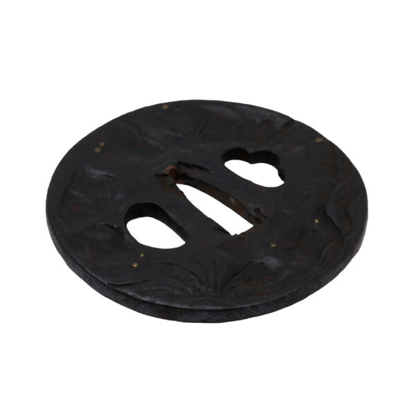 Antique Tsuba for Samurai Sword with NBTHK <strong><span style="color: #ff0000;">Hozon</span></strong> Certificate (T-693) - Image 6