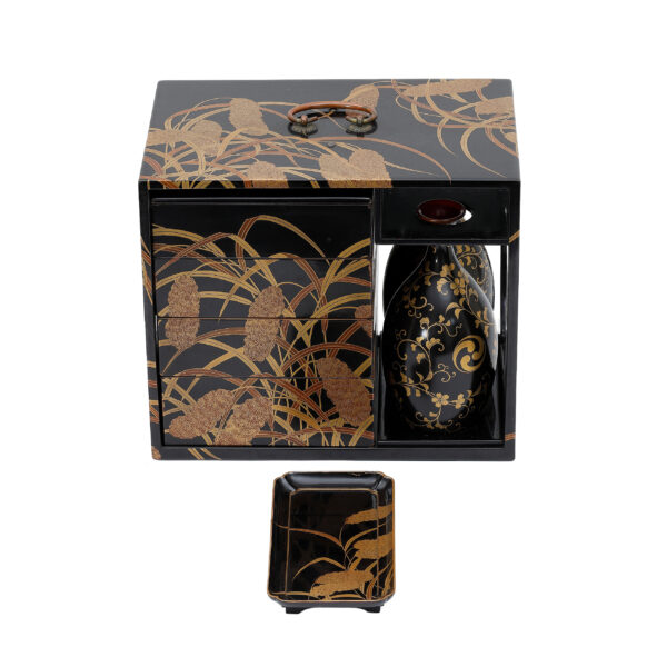 Antique Japanese Lacquer Box<br> (Bento-06) - Image 4