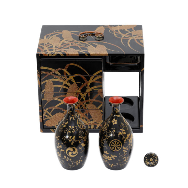 Antique Japanese Lacquer Box<br> (Bento-06) - Image 5