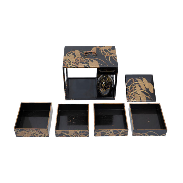 Antique Japanese Lacquer Box<br> (Bento-06) - Image 6