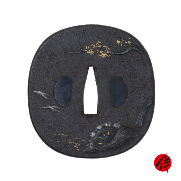 Antique Tsuba for Samurai Sword (T-695)