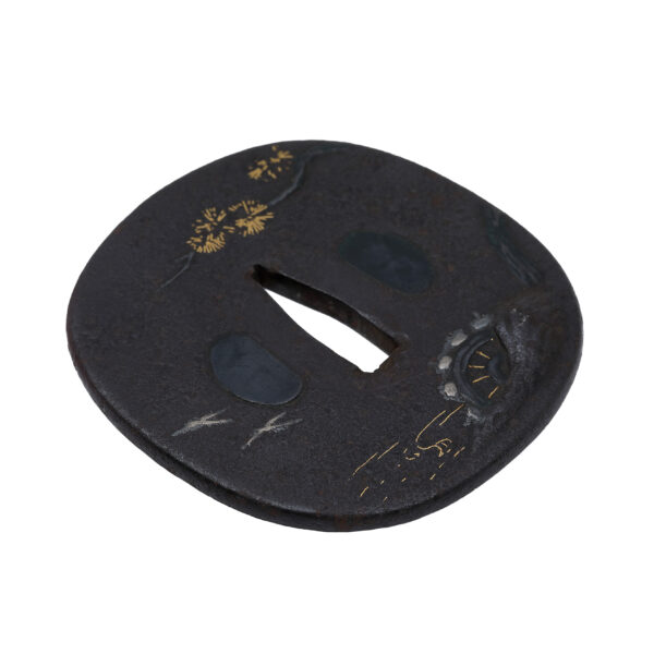 Antique Tsuba for Samurai Sword (T-695) - Image 5