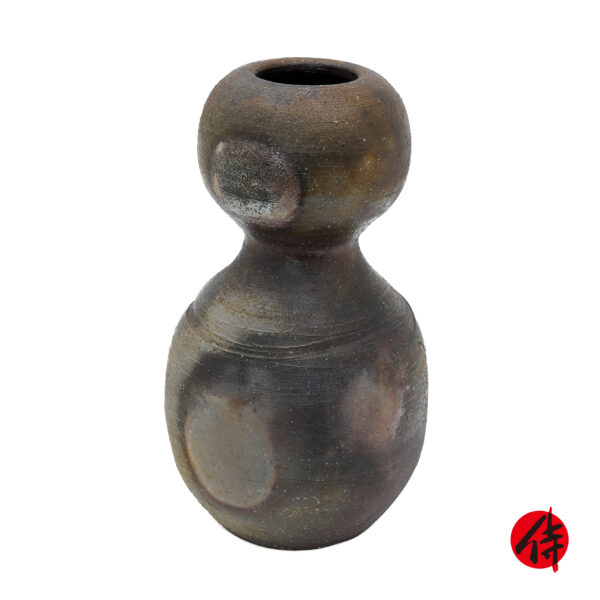 Japanese Pottery Flower Vase Bizen Ware<br>(Tea Tool-29)