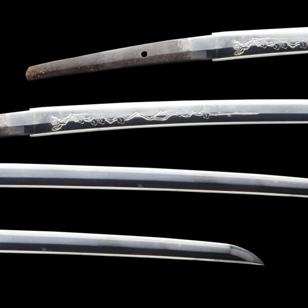 Antique Japanese Sword Katana Attributed to the 6th-gen Tadayoshi <br> NTHK Kanteisho Certificate - Image 2