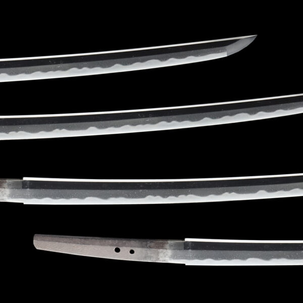 Antique Japanese Sword Wakizashi Signed by Kawachi no Kami Minamoto Yukihira <br>NBTHK <span style="color: #ff0000;">Hozon </span>Certificate - Image 3