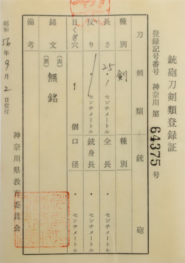 Antique Japanese Sword Tsurugi Attributed to Yamato Koken<br>NBTHK <span style="color: #ff0000;">Hozon </span>Certificate - Image 22