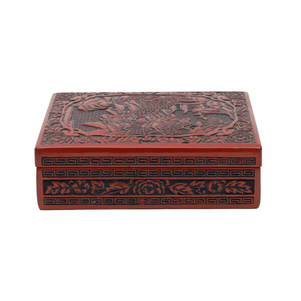 Japanese wooden lacquer box-Sansui Zu<br>(Bunko-12) - Image 5