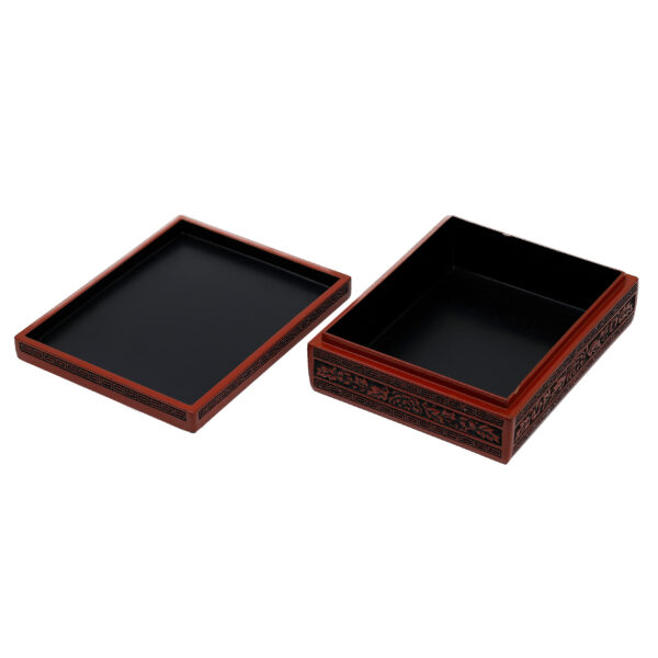 Japanese wooden lacquer box-Sansui Zu<br>(Bunko-12) - Image 7