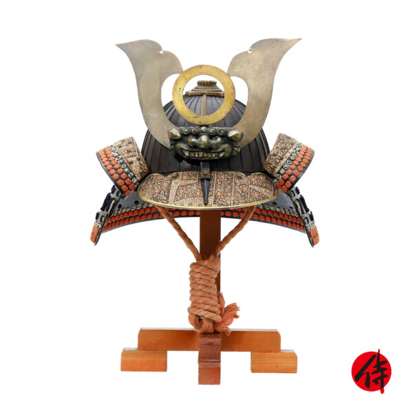 Antique Samurai Helmet <br>Late Edo Period Sanjyuni Ken Katashiro Suji Kabuto with <span style="color: #ff0000;"><strong>Tokubetsu Kicho</strong></span> Shiryo Certificate</span></strong> (KT-36)