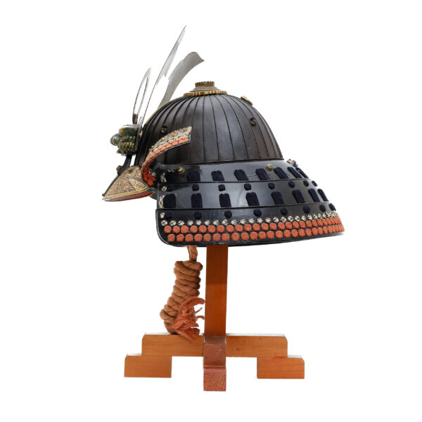 Antique Samurai Helmet <br>Late Edo Period Sanjyuni Ken Katashiro Suji Kabuto with <span style="color: #ff0000;"><strong>Tokubetsu Kicho</strong></span> Shiryo Certificate</span></strong> (KT-36) - Image 3