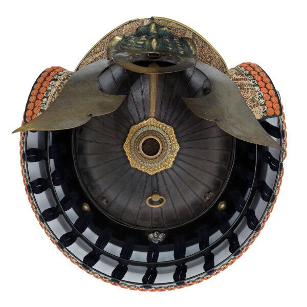 Antique Samurai Helmet <br>Late Edo Period Sanjyuni Ken Katashiro Suji Kabuto with <span style="color: #ff0000;"><strong>Tokubetsu Kicho</strong></span> Shiryo Certificate</span></strong> (KT-36) - Image 7
