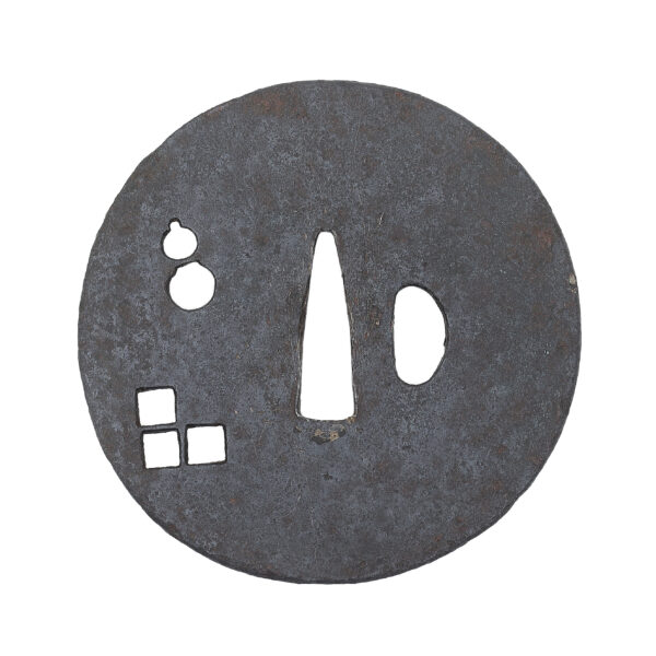 Antique Tsuba for Samurai Sword with NBTHK <strong><span style="color: #ff0000;">Hozon</span></strong> Certificate (T-705) - Image 4