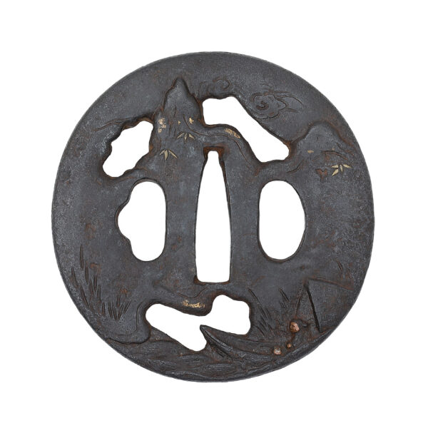 Antique Tsuba for Samurai Sword (T-710) - Image 3