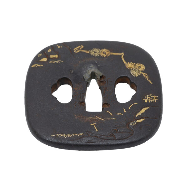Antique Tsuba for Samurai Sword (T-704) - Image 4