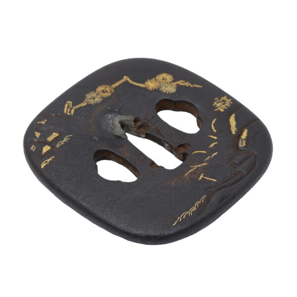 Antique Tsuba for Samurai Sword (T-704) - Image 5