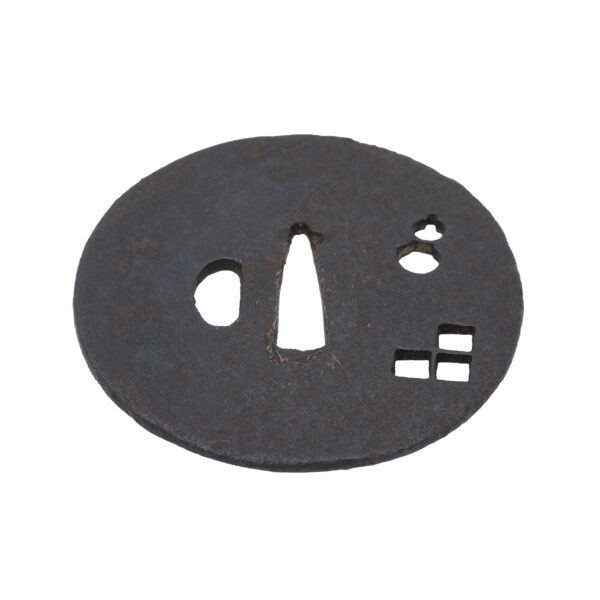 Antique Tsuba for Samurai Sword with NBTHK <strong><span style="color: #ff0000;">Hozon</span></strong> Certificate (T-705) - Image 5