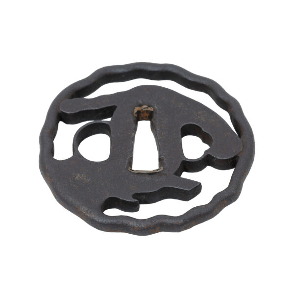 Antique Tsuba for Samurai Sword with NBTHK <strong><span style="color: #ff0000;">Hozon</span></strong> Certificate (T-706) - Image 5