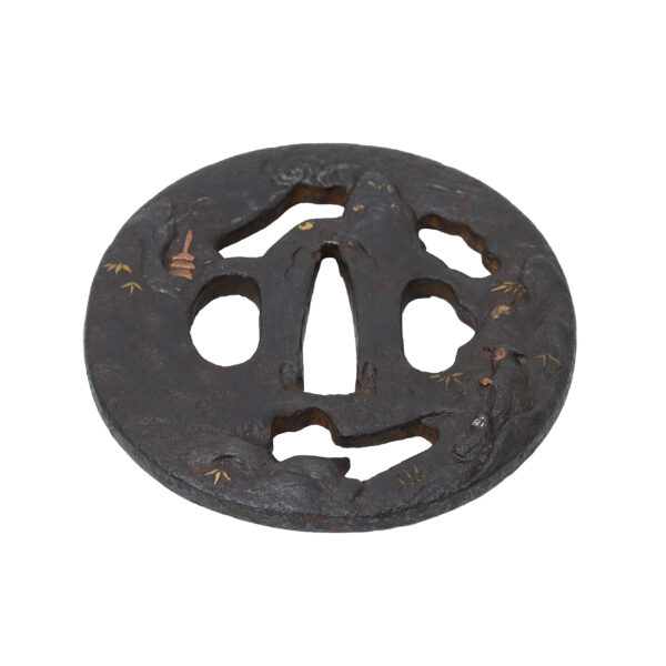 Antique Tsuba for Samurai Sword (T-710) - Image 4