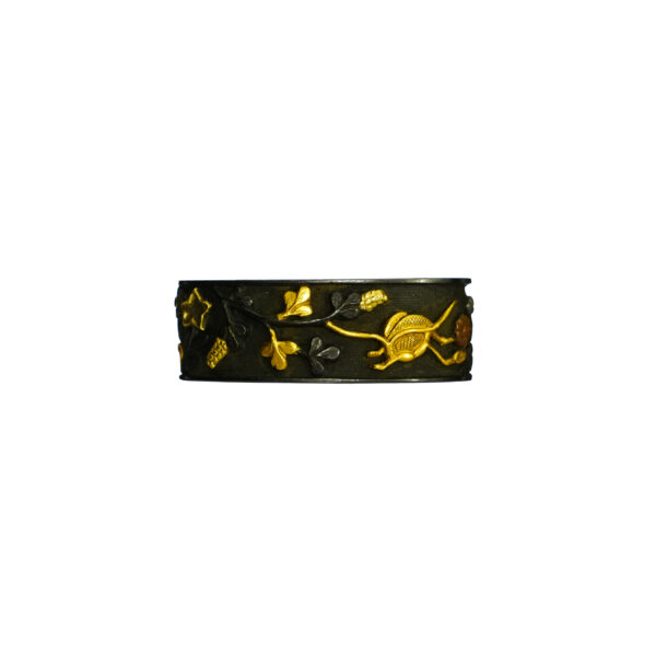 Antique Fuchi Kashira for Samurai Sword (F-34) - Image 7