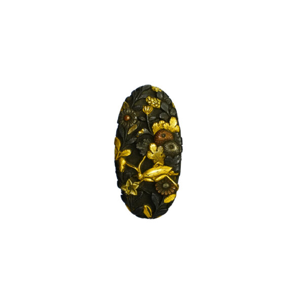 Antique Fuchi Kashira for Samurai Sword (F-34) - Image 2