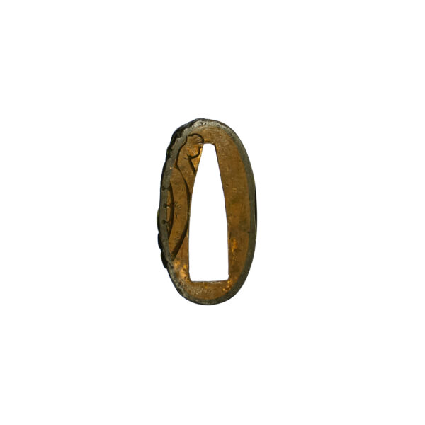 Antique Fuchi Kashira for Samurai Sword (F-39) - Image 8