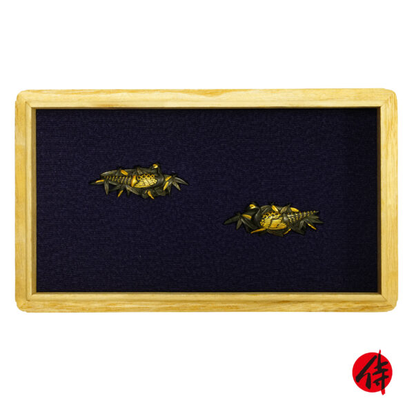 Antique Menuki for Samurai Sword with NBTHK <strong><span style="color: #ff0000;">Hozon</span></strong> Certificate (M-44)