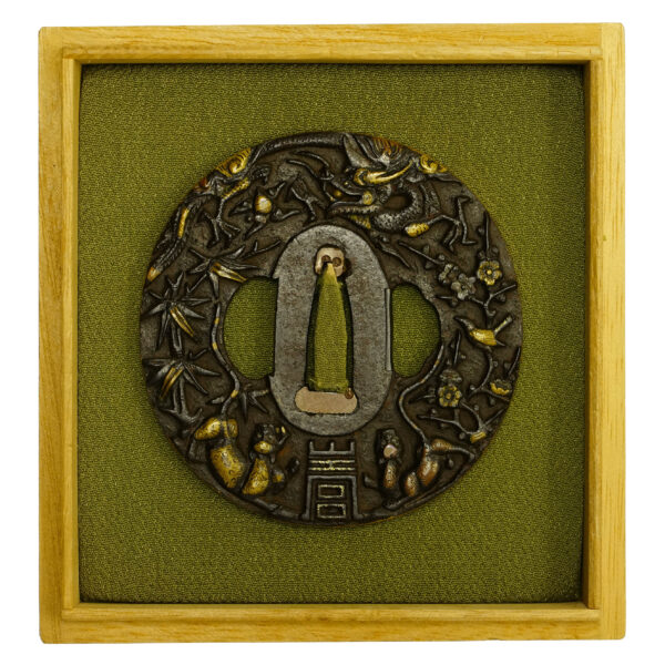 Antique Tsuba for Samurai Sword with Nihon Tousougu Kenkyukai Certificate (T-697) - Image 3